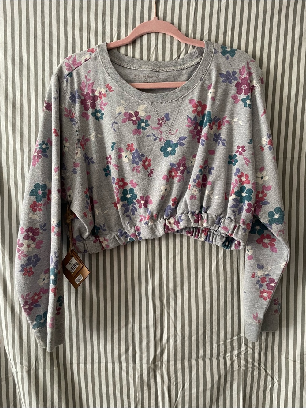 Floral Sweater Crop Top